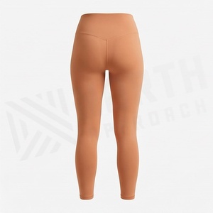 Comfortable Womens Leggings Yoga Wear Custom Logo Fitness Gym Workout Activewear Running Sports Athletic Pants Tights - Product Image 2