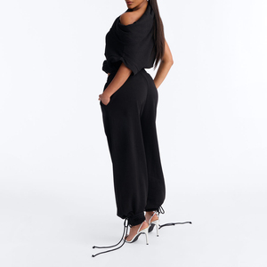 Custom Designer Women Clothing 400gsm Sweatsuit Streetwear Stylish Suit Applique Embroidery Jogger <b>Set</b> Women - Product Image 2