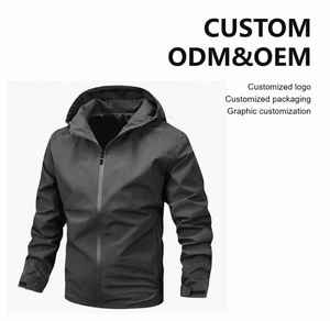 <b>Men</b> 100% Polyester Canvas Windbreaker <b>Jacket</b> 2026 Waterproof Hooded Front Logo Thick WinterWindbreaker <b>Jacket</b> - Product Image 2