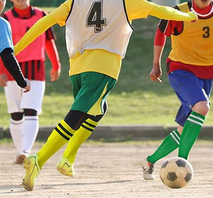 Breathable Striped Knee High Outdoor Sports <b>Socks</b> For All Seasons Green Yellow Black - Product Image 1