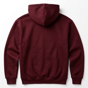 Sudadera con Capucha Personalizada con Gráficos de Mascotas en Color Borgoña, Sudadera Informal para Hombre, Sudadera con Capucha con Estampado de Perros y Gatos, Ropa al por Mayor OEM ODM - Product Image 4