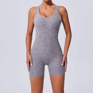 High Quality Casual Solid Round Neck Sleeveless tank Top Outside Wear Women <b>Body</b> Shaper Jumpsuits Waist Shaper for Women - Product Image 1