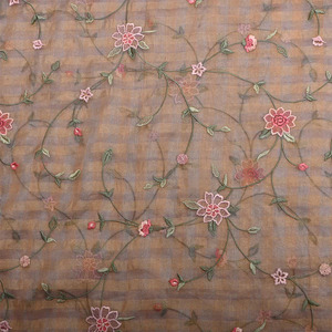 Tela de Encaje Bordado de Alta Calidad, Elegante Tela de Malla Estampada con Jacquard Floral para Vestidos de Novia y Decoración de Prendas - Product Image 6