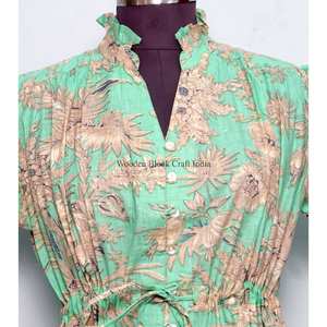 Robes décontractées pour femmes, robes pour filles, robes fleuries à manches courtes, mini-robes d'été, vêtements tendance pour femmes, vente en gros de mode. - Product Image 4