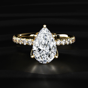 Anillo Solitario con Diamante Cultivado en Laboratorio, Diseño Floral con Engaste de Puntas, Certificado IGI, Oro, Plata, Oro Amarillo, Oro Blanco, Oro Rosa - Product Image 1