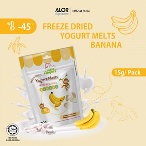 Bouchées de yaourts lyophilisés à la banane avec probiotiques Goût sucré pour les petits enfants Collations santé ÉCHANTILLONS GRATUITS disponibles - Product Image 2