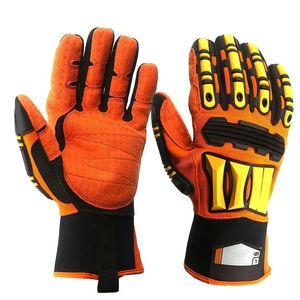 Guantes de Rescate Personalizados, Guantes de Protección para Trabajo de Seguridad, Guantes de Cuero Impermeables de Alta Calidad, Resistentes al Fuego - Product Image 1