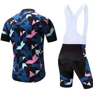 Ensemble de maillots de cyclisme unisexes pour adultes de haute qualité, vêtements de sport confortables et respirants, 100% polyester avec logo et designs personnalisés - Product Image 2