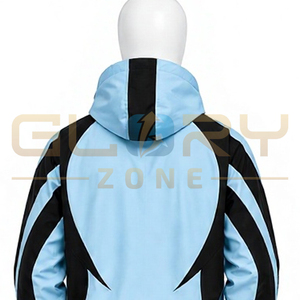 Ensemble de survêtement unisexe personnalisé à blocs de couleur, à capuche, manches longues, fermeture éclair frontale, coupe ample, style streetwear et sportswear, collection Printemps - Product Image 4