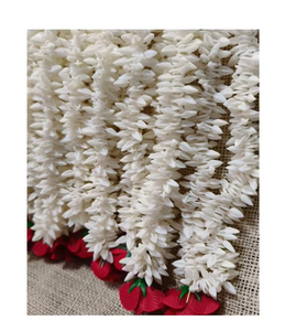 Fleur de jasmin artificielle traditionnelle Gajra pour femmes, accessoires de coiffure pour chignon de mariée et décoration de cheveux pour les fêtes - Product Image 2