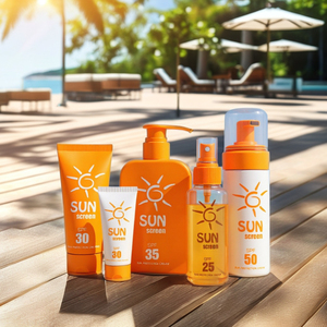 SPF50 crema solare sole siero OEM ODM coreano produttore cosmetico sbiancante crema idratante protezione UV cura della pelle - Product Image 1