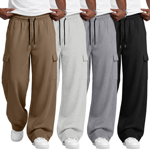 Mens Premium Quality Cargo Sweatpants Soft Fleece Joggers Warm Casual <b>Trousers</b> Comfortable Fit For Winter Daily Wear - Product Image 5