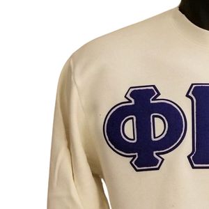 Phi Beta Sigma <b>Neutral</b> Pocket Chenille Crewneck for Men Comfortable Fit Premium Fabric Greek Fraternity Apparel Casual Wear - Product Image 4