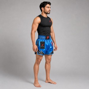 Shorts premium de Muay Thai que brindan una comodidad excepcional, movilidad sin restricciones y una durabilidad confiable para atletas. - Product Image 4