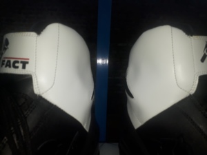 Black and White Leather Racing <b>Boots</b> Custom made Ankle High Motorbike <b>Boots</b> - Product Image 4