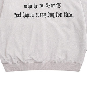 Sudadera con Capucha Extra Grande para Mujer, Gris, de Algodón Tejido, Manga Larga, Cierre Frontal con Cremallera, Estampado de Letras, Ropa de Otoño - Product Image 6