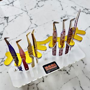 Soporte Personalizable para Pinzas de Pestañas, Diseño de Pestañas, Soporte Reutilizable de Acrílico para Pinzas, Caja de Almacenamiento para Pinzas de Pestañas, Suministros para Pestañas - Product Image 4