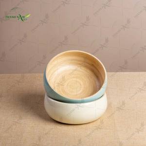 Tazón Curvo Clásico Más Vendido, Hecho de Bambú 100% Natural, Desechable y Ecológico para el Hogar y Restaurantes - Product Image 2