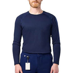 <b>Scrub</b> Undershirts Plain Design Cotton Shirts for Medical Staff Work and Daily Use - Product Image 1