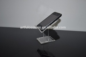 Soporte de teléfono móvil acrílico transparente único personalizado de fábrica 2025 para accesorios de escritorio de oficina organización de escritorio - Product Image 5