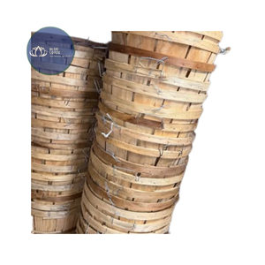 Cesta de Madera Natural Circular para Almacenamiento de Frutas, en Oferta - Product Image 1