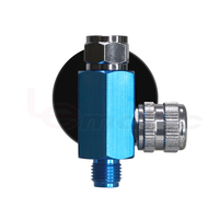Mini régulateur d'air LEMATEC avec manomètre, boîtier métallique pour tous les outils pneumatiques 1/4\", pistolet à peinture, accessoire pneumatique, régulateur de débit