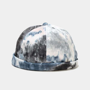 Gorro Docker Personalizable con Estampado Tie Dye, de Poliéster Ajustable, con Borde Enrollado, sin Visera, Gorro de Pescador con Logotipo Personalizado - Product Image 6