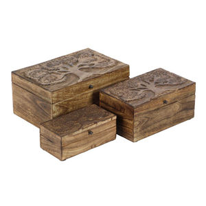 Decorative Floral Carved Wooden Storage <b>Box</b> For Jewelry <b>Keepsake</b> & Vanity Storage <b>Box</b> Artisan Wood Engraved <b>Box</b> For <b>Wedding</b> Gift - Product Image 4