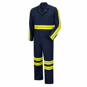 Combinaison de travail réfléchissante, vêtements de sécurité, combinaison à manches longues, uniforme utilitaire, vêtements de protection industrielle à rayures haute visibilité - Product Image 3