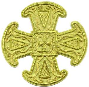 Parche Bordado a Mano de Fieltro 3D Ecológico con Hilo de Bullion para Iglesia, Venta al por Mayor OEM, para Coser o Termoadhesivo - Product Image 2