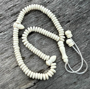 Misbaha de Hueso Blanco Natural, Cuentas de Oración Islámicas, Suministro de Fábrica OEM ODM - Product Image 1