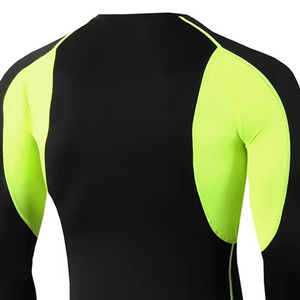 Vêtements de sport en gros : Rashguard homme à manches longues, respirant, séchage rapide, compression, haut de natation, personnalisation OEM, marque et couleur sur mesure - Product Image 3