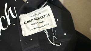 Sudadera con Capucha para Hombre, 100% Algodón, Impresión DTF, Cálida para Invierno, con Pedrería, Estilo Urbano, Superventas - Product Image 3