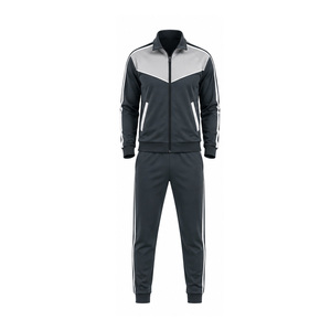 Custom Men Casual Sports Tracksuit Training Jogging Fitness Jacket <b>Pants</b> Set OEM ODM Wholesale Apparel Manufacturer Bulk Factory - Product Image 1
