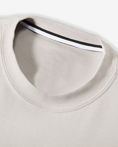 Custom Plus Size Front Logo Heavyweight Fleece T-Shirt Casual Oversized Thick 100% Cotton Crew <b>Neck</b> Men's Tee - Product Image 4