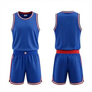 ออกแบบชุดบาสเก็ตบอลด้านหน้าของคุณเอง ผ้าตาข่ายโพลีเอสเตอร์ ระบายอากาศได้ดี เสื้อบาสเก็ตบอลลายนูน แบบยูนิเซ็กซ์ ไซส์พลัส สำหรับนักเรียน - Product Image 6