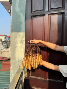 วิกผมบางสีบลอนด์เด้ง2025สำหรับผู้หญิงผม100% ไม่ผ่านกระบวนการผมจริงเกรดเวียดนาม - Product Image 3