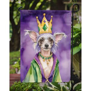 Chinois à crête roi Mardi Gras multicolore jardin drapeau boîte aux lettres décoratif cour bannière pour Patio œuvre fleur lits taille - Product Image 3