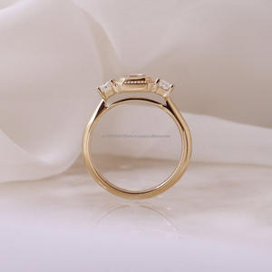 Arin /18K/14K ทองพร้อมใบรับรอง GIA/IGI เพชรธรรมชาติทันสมัยหรือออกแบบเองด้วยแหวนเพชร MOQ ต่ำ - Product Image 3