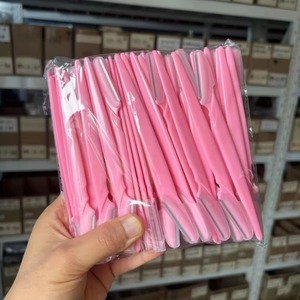 มีดโกนคิ้ว 50 100 ชิ้น/ถุง เครื่องโกนขนคิ้วแบบพกพา มีดโกนขนหน้า เครื่องกำจัดขนคิ้ว สำหรับตกแต่งทรงคิ้ว - Product Image 5