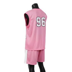 Conjunto de pantalones cortos de baloncesto de malla premium para mujer, transpirable, poliéster 180 GSM, color granate dorado, logotipo con transferencia térmica, conjuntos para mujer - Product Image 5