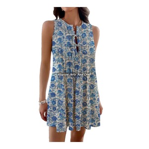 Collection Été 2026 : Robe en Coton Style Bohème Occidental pour Femme de Bureau, Tenue de Soirée Sexy Longueur Midi avec Logo au Dos - Product Image 6