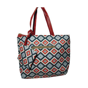 Wholesale Trendy Large Canvas Beach <b>Bag</b> with Camouflage Pattern Nylon Waterproof Lining Zip Closure Mobile Phone Pocket Washable - Product Image 4