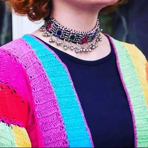 Collar afgano vintage de perlas para mujer, joyería para fiestas y bodas, venta al por mayor, MOQ bajo, precio económico, chapado en plata - Product Image 3