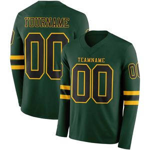Camiseta de Fútbol para Hombre Adulto, Cuello en V, Manga Larga, Personalizada para Club, Entrenamiento, Sublimación, Transpirable, Spandex/Poliéster - Product Image 2