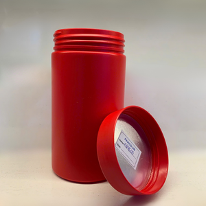 <b>Plastic</b> <b>Jar</b> with Screw Cap 600ml Capacity <b>Jar</b> for Functional Foods Packaging Industrial Use High Production Capacity Red HDPE - Product Image 4