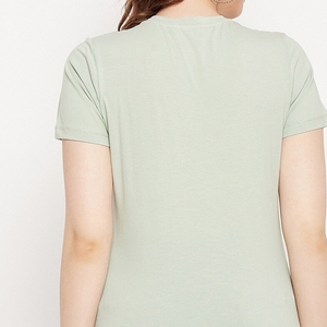 T-shirt imprimé pour femme, motif DTF, col rond, coupe classique, 100 % coton, été, coupe ample et confortable à manches courtes - Product Image 6