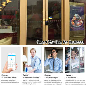 Coffre-fort de stockage mural portable Cacher la serrure de sécurité sécurisée Code numérique App Control Smart Key Box - Product Image 3