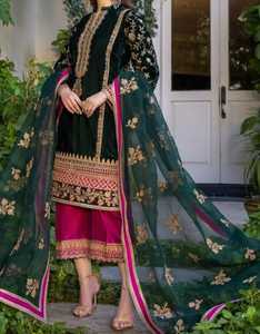 Shalwar Kameez pour femmes non cousus, service OEM, shalwar kameez tendance pour femmes, shalwar kameez indiens et pakistanais de créateurs. - Product Image 1