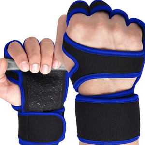 <b>Gloves</b> For Weightlifting, Exercise, Cross Training, Fitness, <b>Pull</b>-<b>up</b>, Gym Weight Lifting Padded <b>Gloves</b> With Wrist Wrap Support - Product Image 3